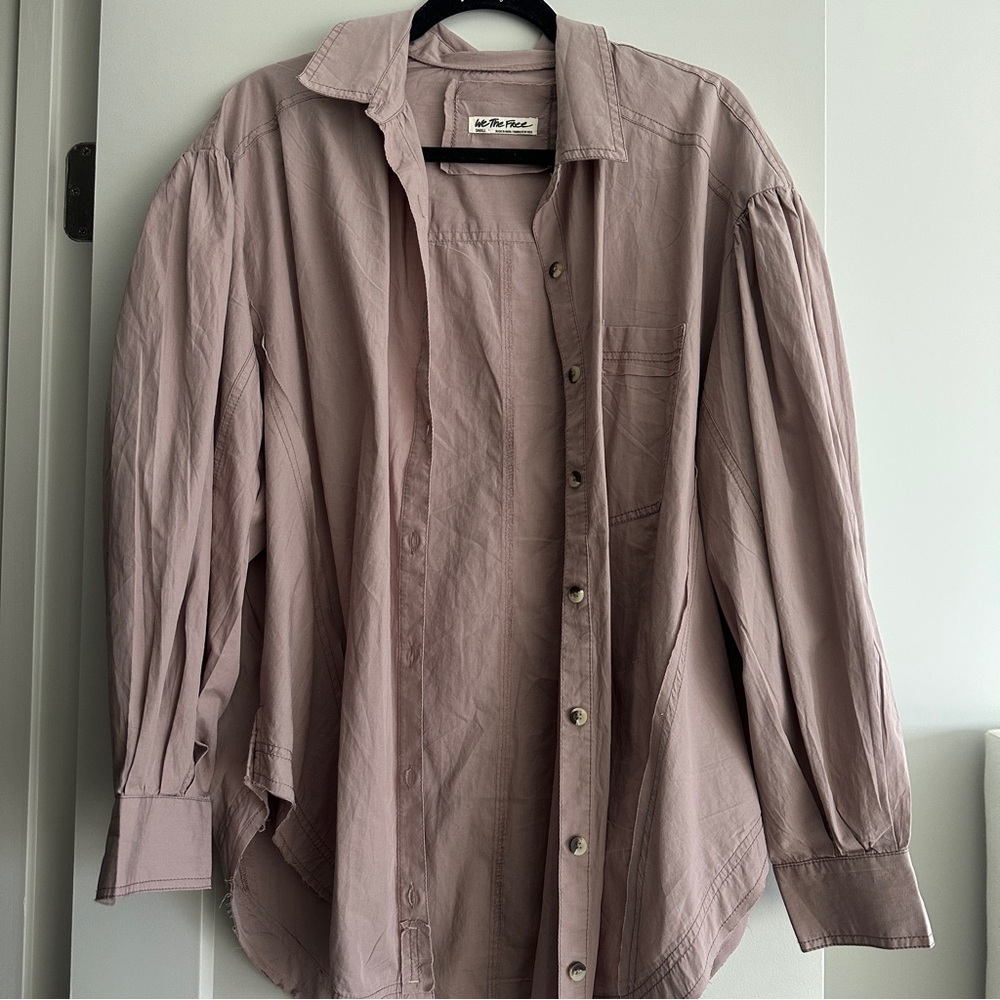 Free People poplin top